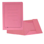 Cartellina 3 lembi con stampa - 200 gr - 25 x 33 cm - cartoncino manilla - rosa - Cartotecnica del Garda - conf. 50 pezzi