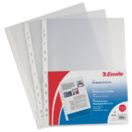 Buste forate CopySafe - DeLuxe - liscio - 22 x 30 cm - trasparente - Esselte - conf. 50 pezzi