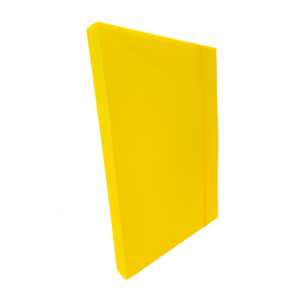 MD_45803 Cartella progetto con elastico - 24 x 35 cm - dorso 3 cm - giallo - Fellowes - immagine 1