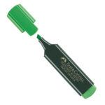 Evidenziatore Textliner 48 - punta a scalpello - tratto 1,0-3,0-5,0mm - verde - Faber-Castell