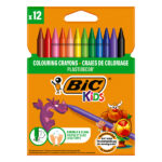 Pastelli Plastidecor - plastica - colori assortiti - Bic - astuccio 12 pezzi
