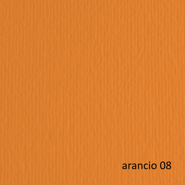 MD_46493 Cartoncino Elle Erre - 50 x 70 cm - 220 gr - arancio 108 - Fabriano - blister 20 fogli - immagine 1