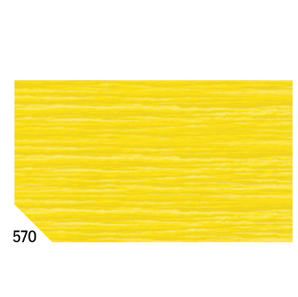 MD_46549 Carta crespa - 50 x 250 cm - 48 gr - giallo 570 - Rex Sadoch - conf. 10 rotoli - immagine 1