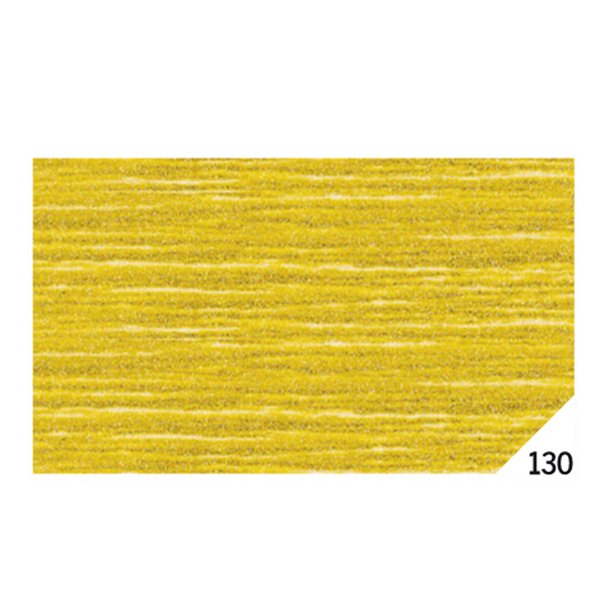 MD_46567 Carta crespa - 50 x 150 cm - 80 gr - oro metal 130 - Rex Sadoch - conf.10 rotoli - immagine 1