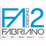 Album F2 - 24 x 33 cm - 20 fogli - 110 gr - ruvido - 4 angoli - Fabriano