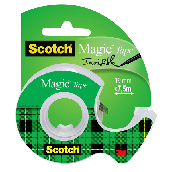 MD_47676 Nastro adesivo in chiocciola Magic 810 - 19 mm x 7,5 m - acrilico - trasparente - Scotch - immagine 1