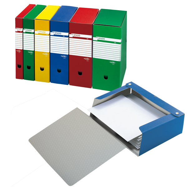MD_47977 Scatola archivio Spazio - dorso 8 cm - 25 x 35 cm - blu - Sei Rota - immagine 1