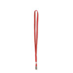 Cordoncino per portabadge - 49 x 1 cm - rosso - Lebez - conf. 100 pezzi