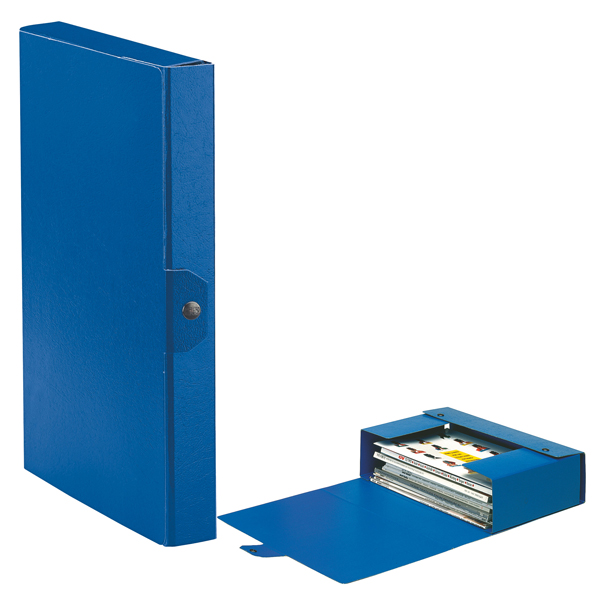 MD_48341 Scatola progetto Eurobox - dorso 4 cm - 25 x 35 cm - blu - Esselte - immagine 1