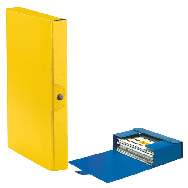 MD_48342 Scatola progetto Eurobox - dorso 4 cm - 25 x 35 cm - giallo - Esselte - immagine 1