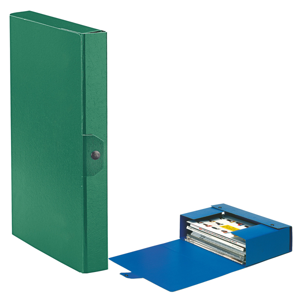 MD_48344 Scatola progetto Eurobox - dorso 4 cm - 25 x 35 cm - verde - Esselte - immagine 1