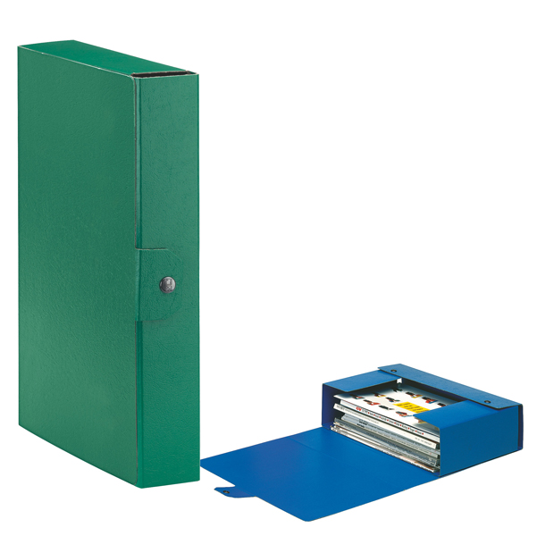 MD_48348 Scatola progetto Eurobox - dorso 6 cm - 25 x 35 cm - verde - Esselte - immagine 1