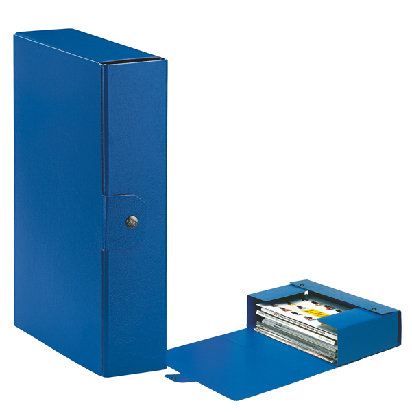 MD_48349 Scatola progetto Eurobox - dorso 8 cm - 25 x 35 cm - blu - Esselte - immagine 1