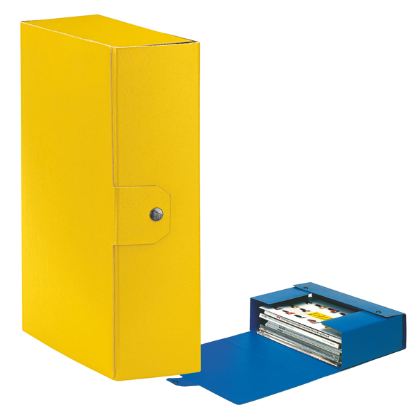 MD_48354 Scatola progetto Eurobox - dorso 10 cm - 25 x 35 cm - giallo - Esselte - immagine 1