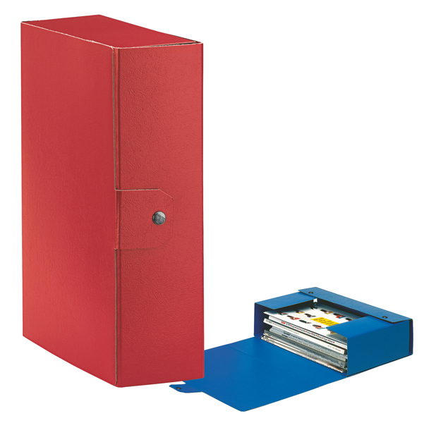 MD_48355 Scatola progetto Eurobox - dorso 10 cm - 25 x 35 cm - rosso - Esselte - immagine 1