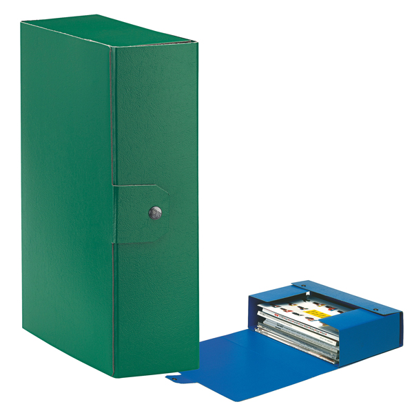 MD_48356 Scatola progetto Eurobox - dorso 10 cm - 25 x 35 cm - verde - Esselte - immagine 1