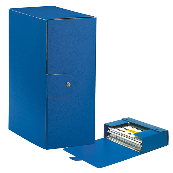 MD_48357 Scatola progetto Eurobox - dorso 15 cm - 25 x 35 cm - blu - Esselte - immagine 1