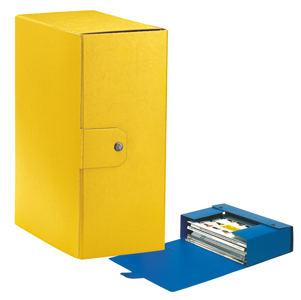 MD_48358 Scatola progetto Eurobox - dorso 15 cm - 25 x 35 cm - giallo - Esselte - immagine 1
