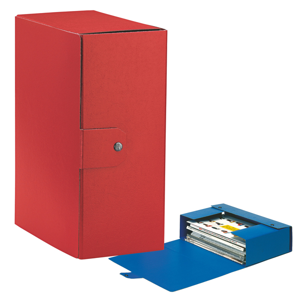 MD_48359 Scatola progetto Eurobox - dorso 15 cm - 25 x 35 cm - rosso - Esselte - immagine 1