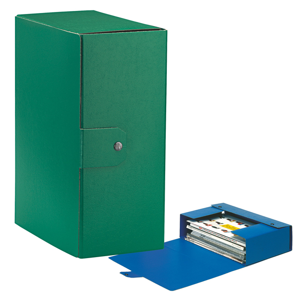 MD_48360 Scatola progetto Eurobox - dorso 15 cm - 25 x 35 cm - verde - Esselte - immagine 1