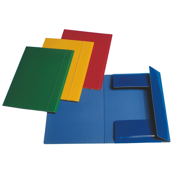 MD_48362 Cartella 3 lembi con elastico - A4 - dorso 0,3 cm - cartoncino plastificato - giallo - Esselte - immagine 1