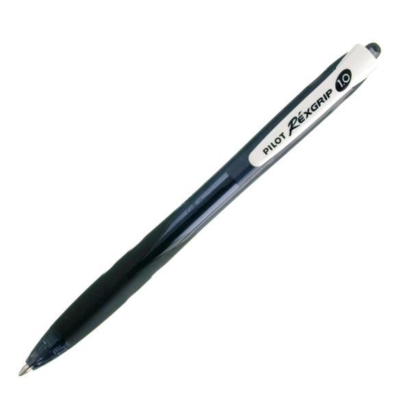 MD_48447 Penna a sfera a scatto Rexgrip - punta 1,0mm - nero - Pilot - immagine 1