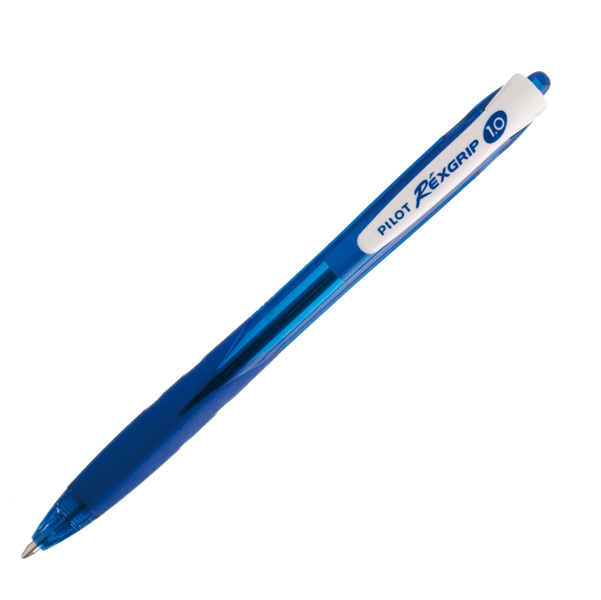 MD_48448 Penna a sfera a scatto Rexgrip - punta 1,0mm - blu - Pilot - immagine 1