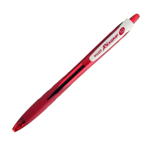 MD_48449 Penna a sfera a scatto Rexgrip - punta 1,0mm - rosso - Pilot - immagine 1