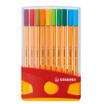 Fineliner Point 88 Color Parade - colori assortiti - Stabilo - astuccio 20 pezzi