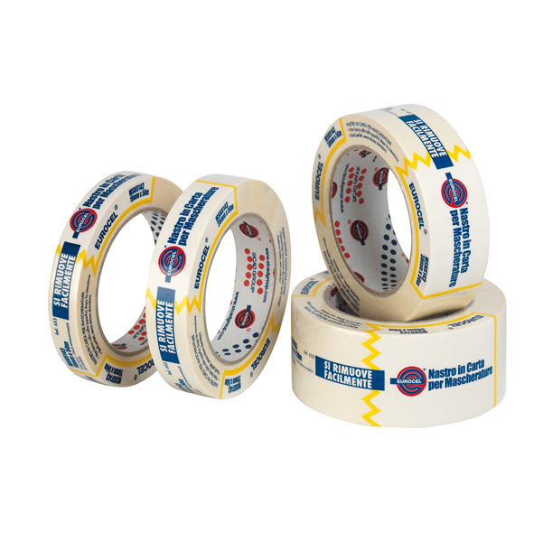 MD_49677 Nastro adesivo MSK 6143 - 25 mm x 50 m - carta - beige - Eurocel - immagine 1