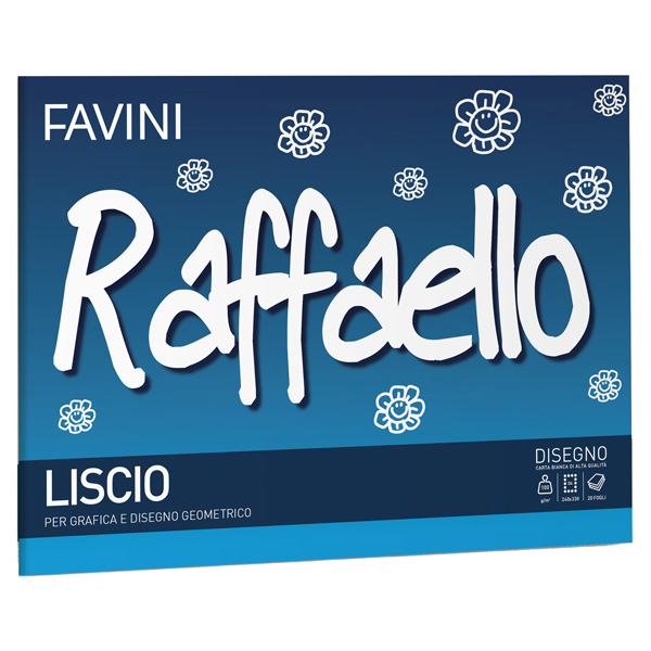 MD_49999 Album Raffaello - 24 x 33 cm - 100gr - 20 fogli - liscio - Favini - immagine 1
