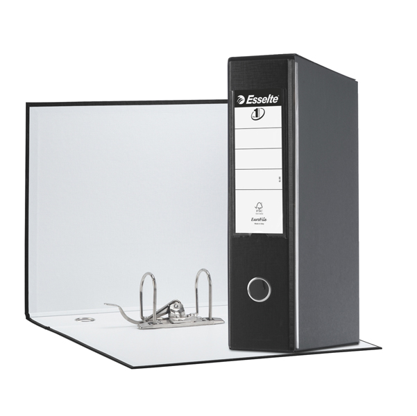 MD_50912 Registratore Eurofile G55 - dorso 8 cm - protocollo 23 x 33 cm - nero - Esselte - immagine 1