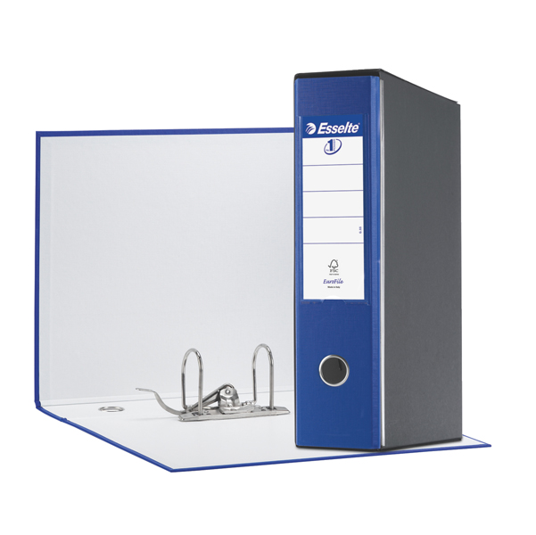 MD_50913 Registratore Eurofile G55 - dorso 8 cm - protocollo 23 x 33 cm - blu - Esselte - immagine 1
