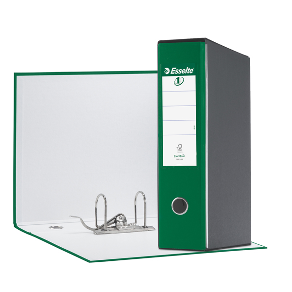 MD_50916 Registratore Eurofile G55 - dorso 8 cm - protocollo 23 x 33 cm - verde - Esselte - immagine 1
