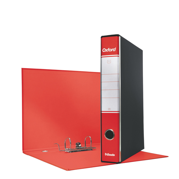 MD_50930 Registratore Oxford G82 - dorso 5 cm - commerciale 23 x 30 cm - rosso - Esselte - immagine 1