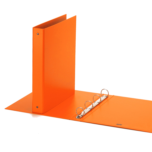 MD_51391 Raccoglitore Europa - 22 x 30 cm - 4 anelli tondi 30 mm - dorso 4 cm - arancio - Favorit - immagine 1