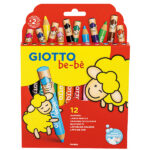 Supermatitoni - diametro mina 7 mm - con temperino - colori assortiti - Giotto - astuccio 12 pezzi