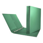 Raccoglitore Nettuno - 22 x 30 cm - 4 anelli a R 30 mm - dorso 3,5 cm - verde - Sei Rota