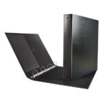 Raccoglitore Nettuno - 22 x 30 cm - 4 anelli a R 30 mm - dorso 3,5 cm - nero - Sei Rota