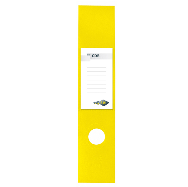MD_53905 Copridorso CDR - PVC adesivo - 7 x 34,5 cm - giallo - Sei Rota - conf. 10 pezzi - immagine 1