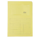 Cartellina a L con finestra Sintex - 120 gr - A4 - giallo - Blasetti - conf. 50 pezzi
