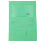 Cartellina a L con finestra Sintex - 120 gr - A4 - verde - Blasetti - conf. 50 pezzi