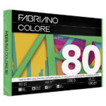 Carta Fabriano Colore - A3 - 80 gr - colori forti verde - Fabriano - conf. 250 fogli