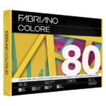Carta Fabriano Colore - A3 - 80 gr - colori forti giallo - Fabriano - conf. 250 fogli