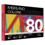 Carta Fabriano Colore - A3 - 80 gr - colori forti rosso - Fabriano - conf. 250 fogli