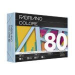 Carta Fabriano Colore - A4 - 80 gr - colori tenui celeste - Fabriano - conf. 500 fogli