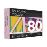 Carta Fabriano Colore - A4 - 80 gr - colori tenui rosa - Fabriano - conf. 500 fogli