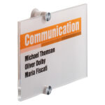 Targa per porte/pareti Crystal Sign - 21 x 14,8 cm - Durable