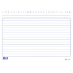 Schede in cartoncino rigate - 17 x 24 cm orizzontale - Edipro - conf. 100 pezzi