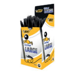 Penna a sfera Cristal Large - punta 1,6 mm - nero - Bic - conf. 50 pezzi
